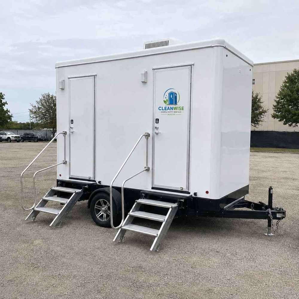 Restroom trailer rental for events in Austin, TX